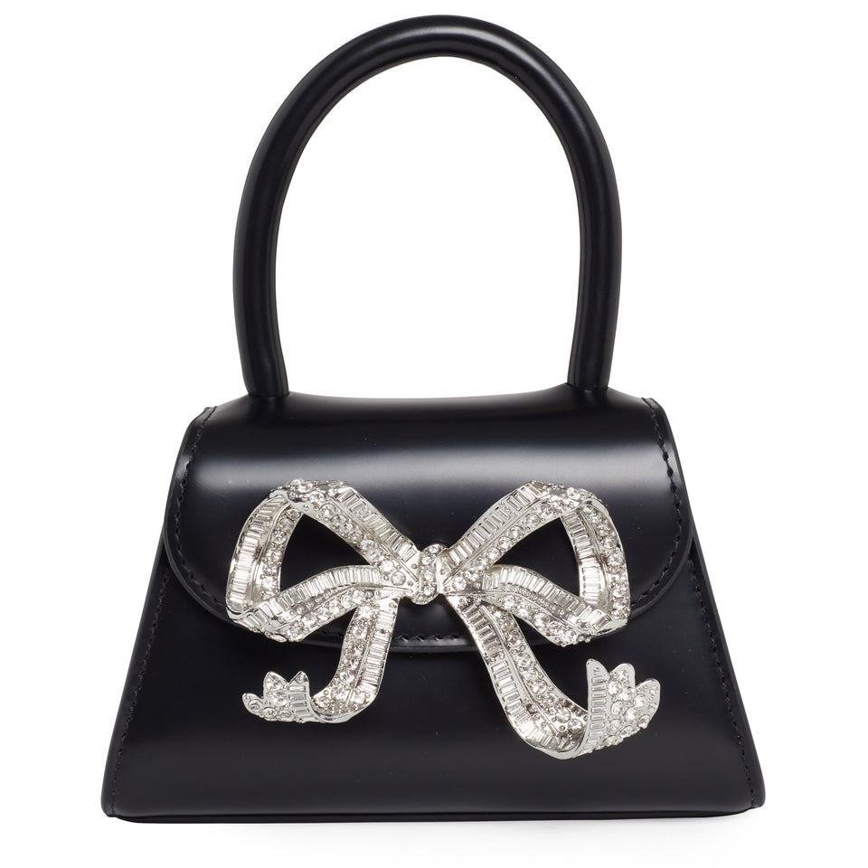 Mini ''The Bow'' bag in black patent leather