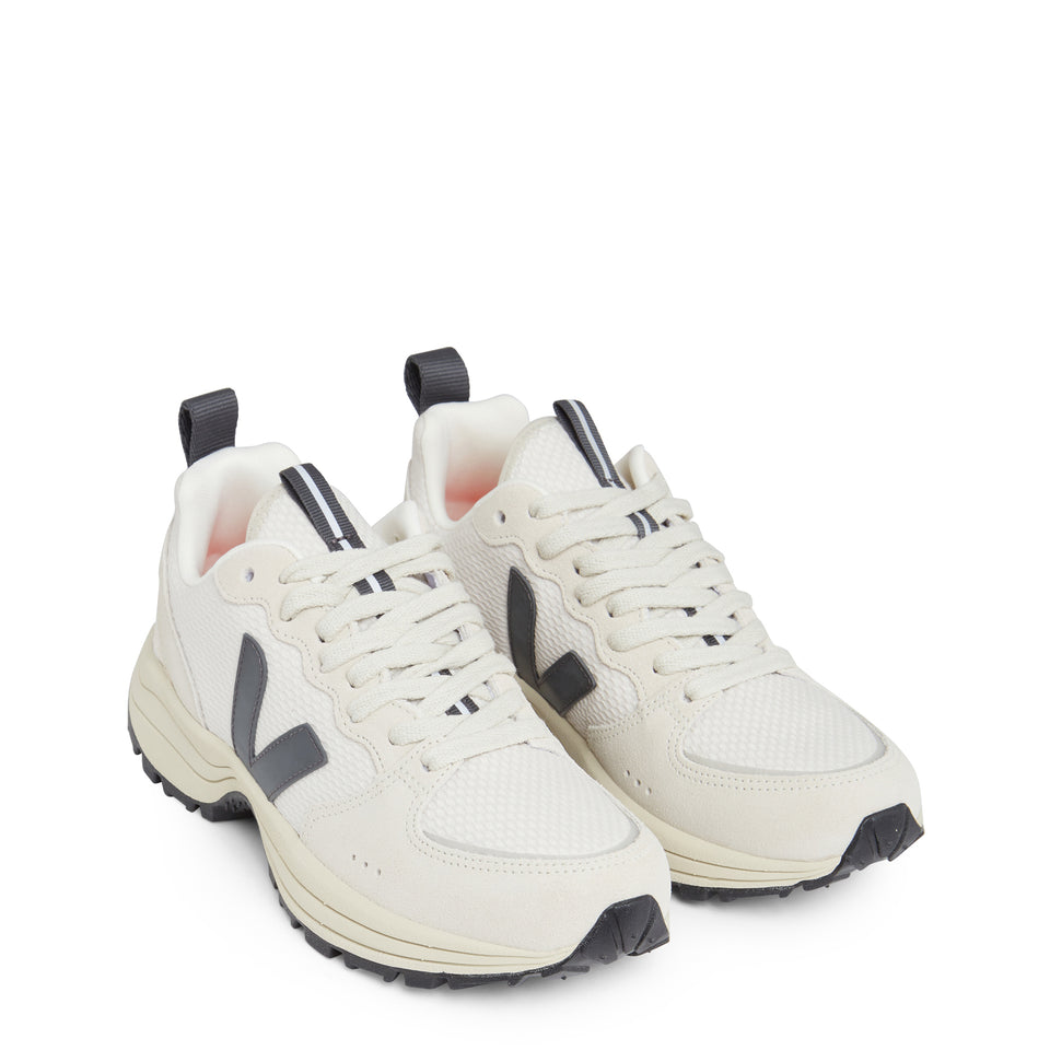 ''Venturi Mesh'' sneakers in white leather