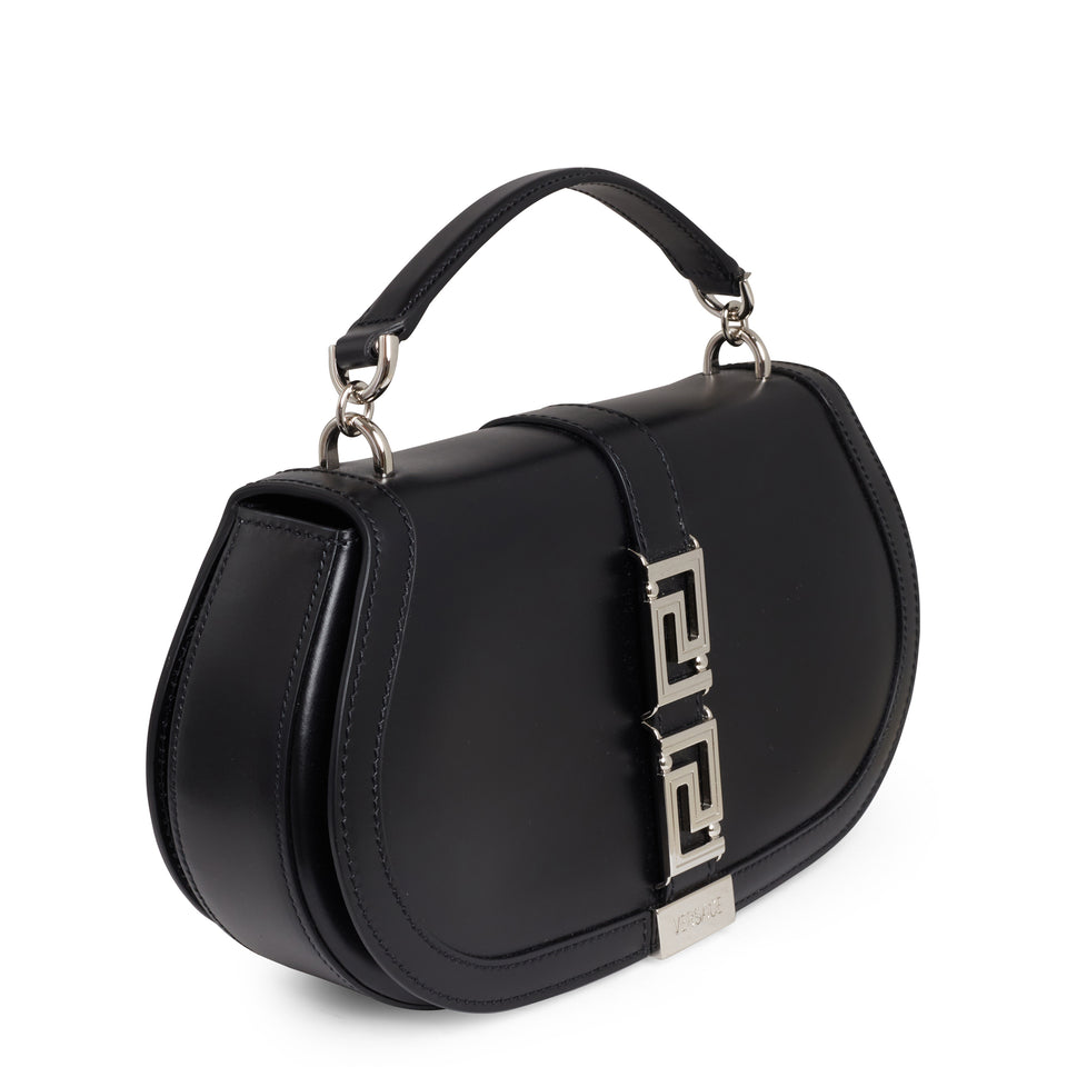 Borsa ''Greca Goddess'' in pelle nera