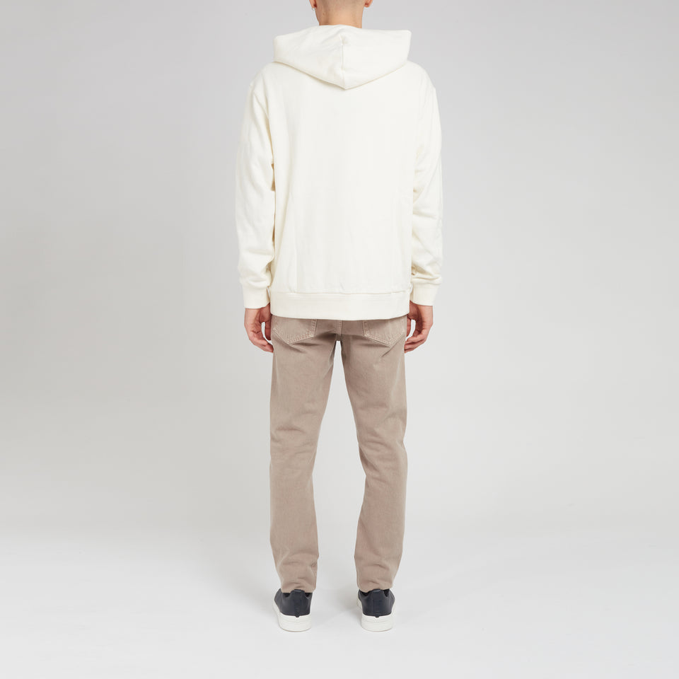 White cashmere sweatshirt