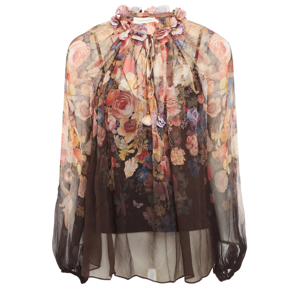 Multicolor silk shirt