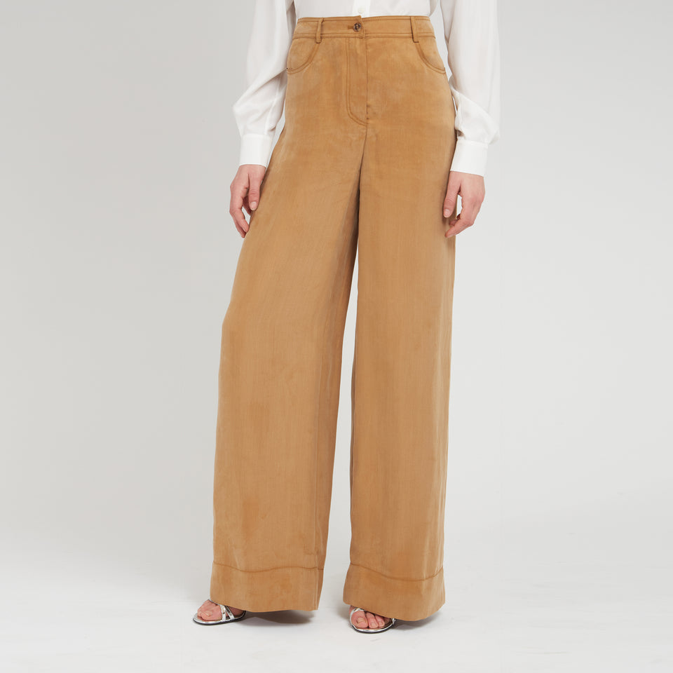 Brown cotton trousers