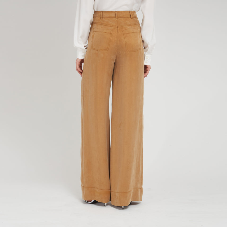 Brown cotton trousers