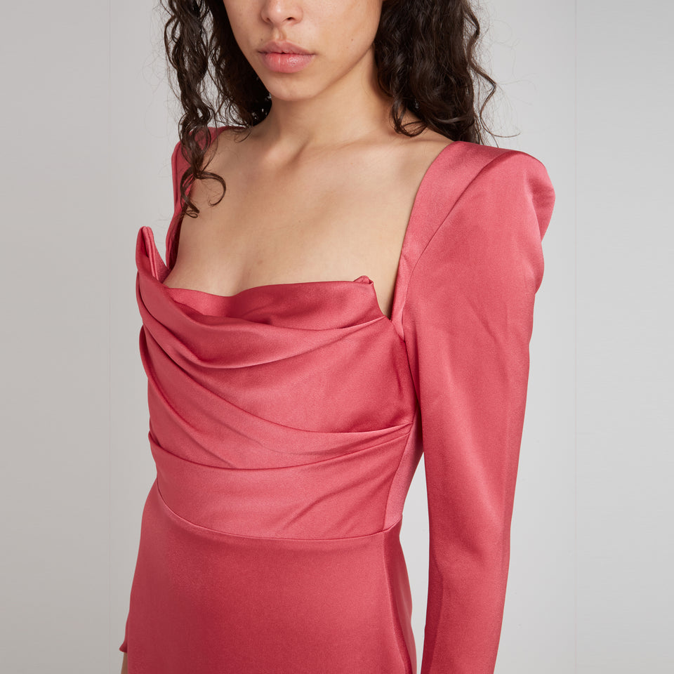 Pink fabric dress