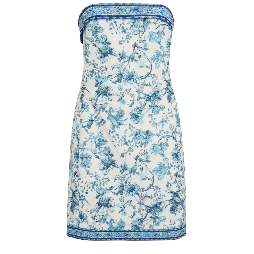 "Kelly" dress in light blue fabric