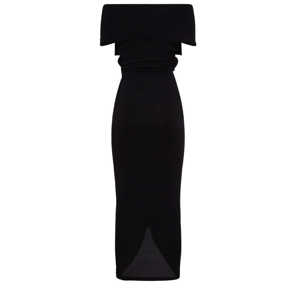 "Kendall" dress in black fabric