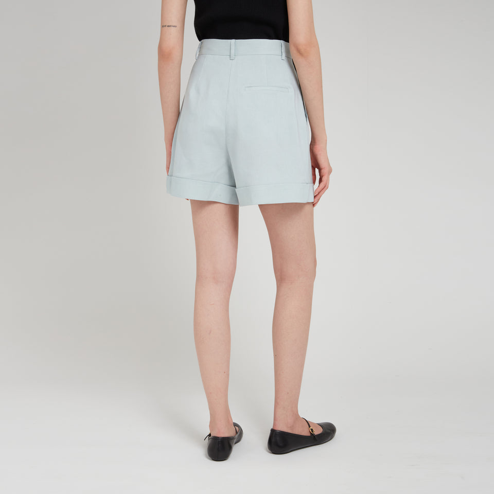 "Rina" shorts in light blue fabric