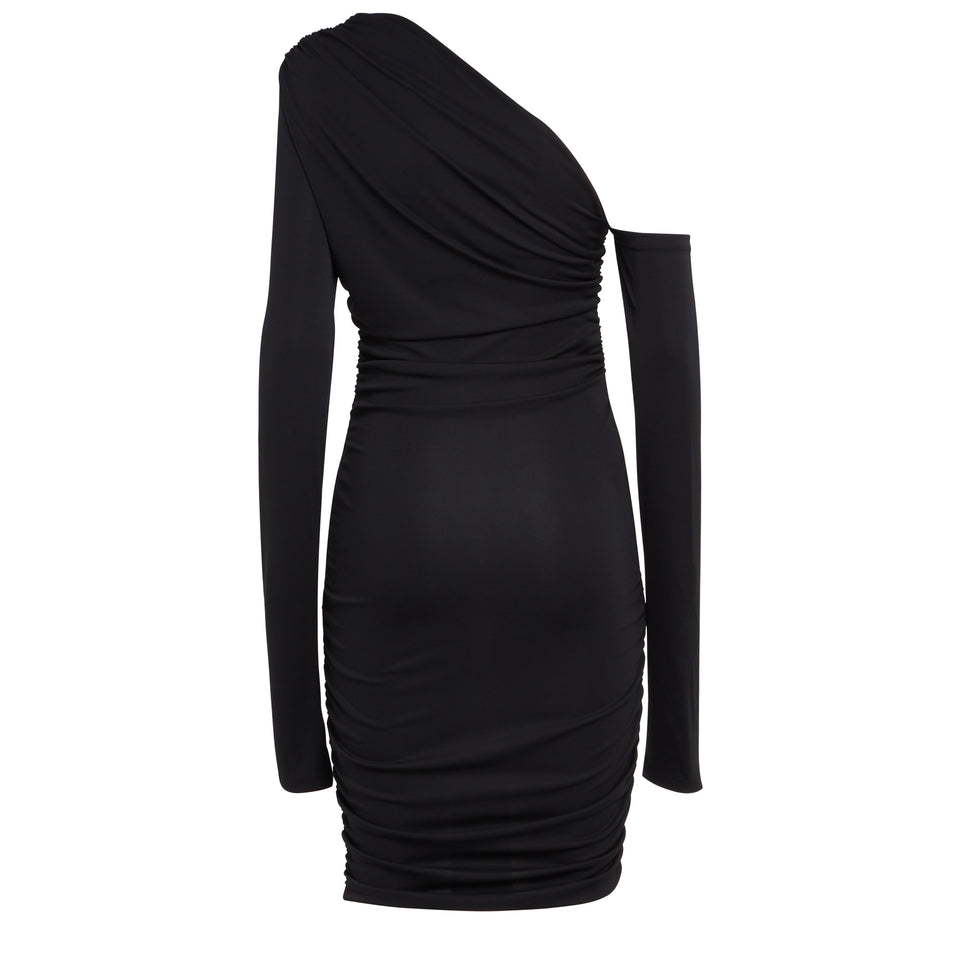 "Olimpia" dress in black fabric