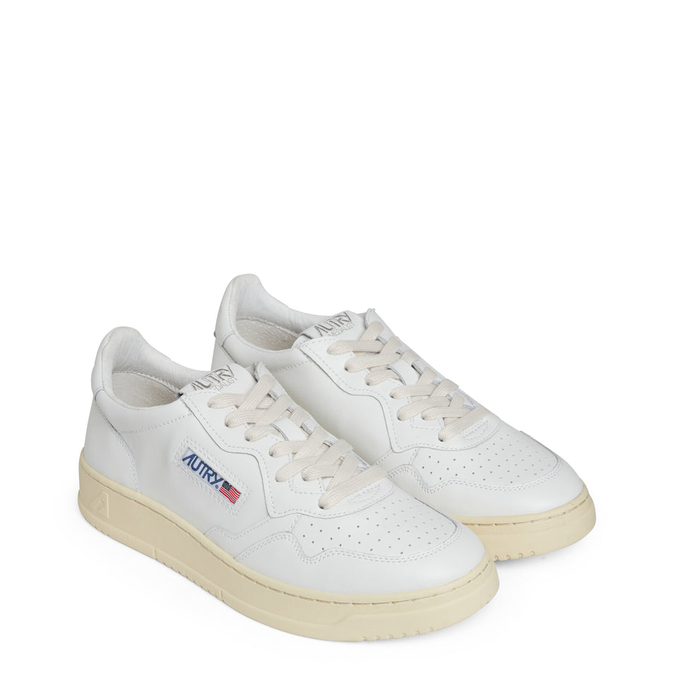 Sneakers " Medalist low" in pelle bianca