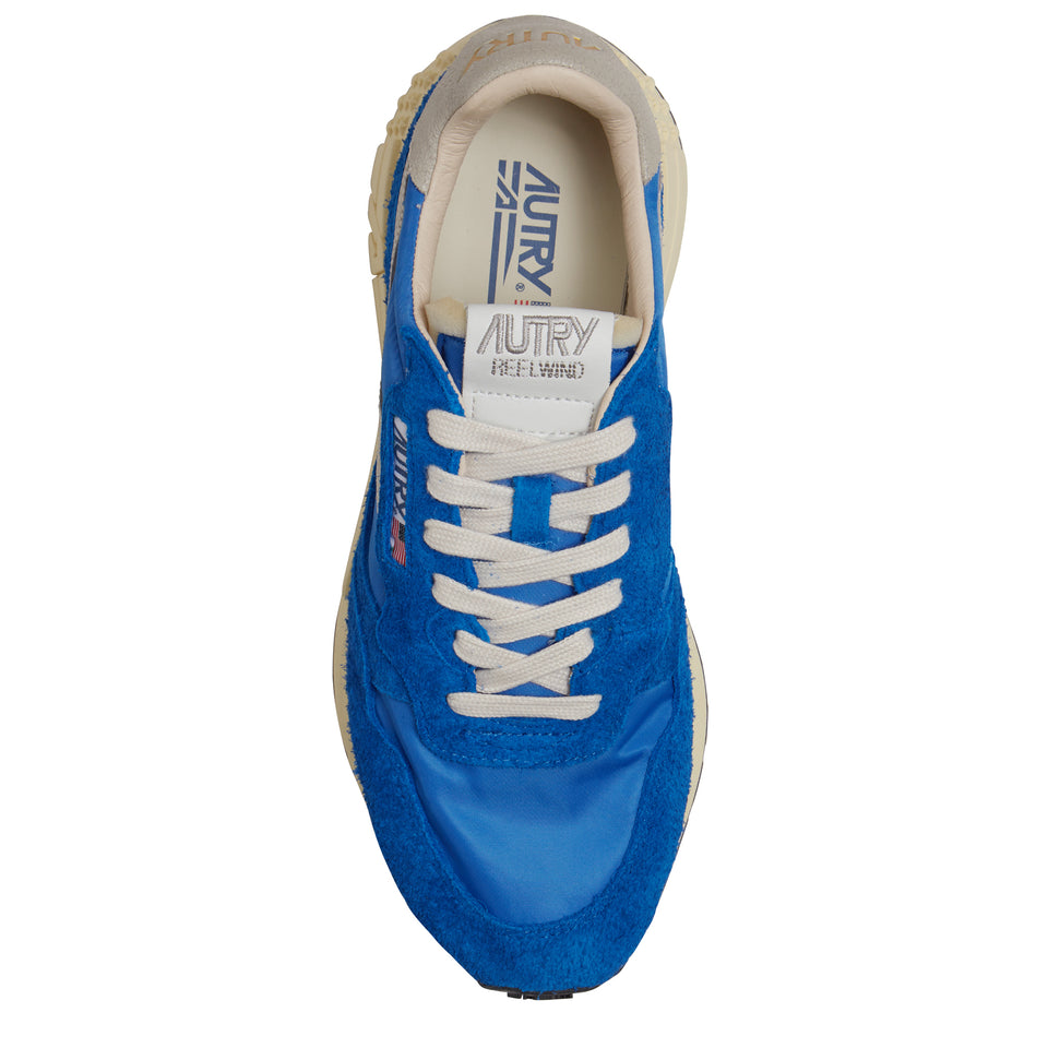 Sneakers "Reelwind" in suede blu