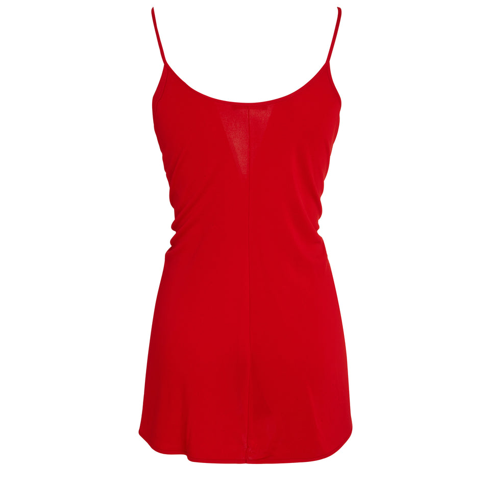 Top in red fabric