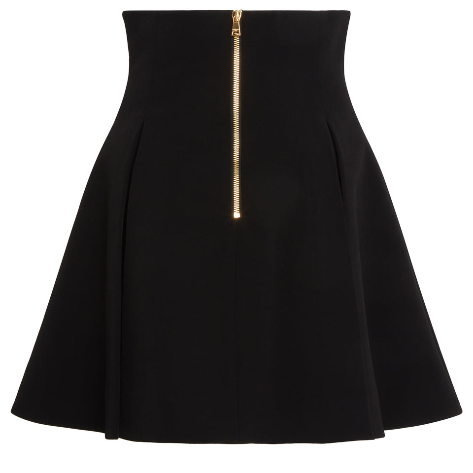 Black fabric skirt