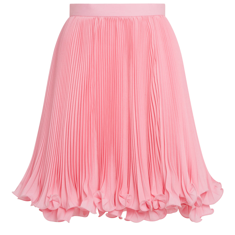 Pink fabric skirt
