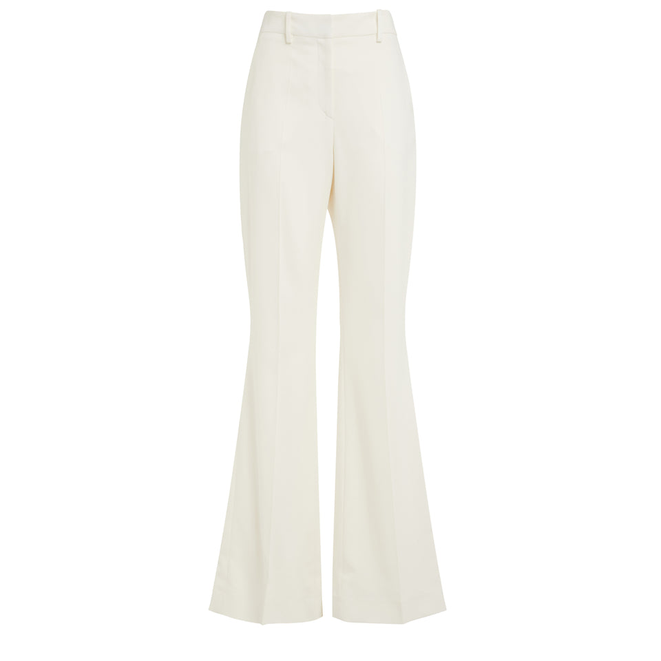 Pantalone sartoriale in tessuto bianco