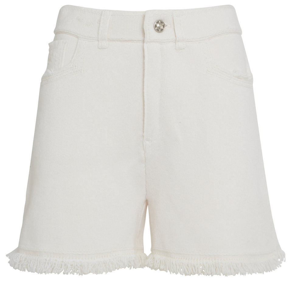Shorts in lana beige