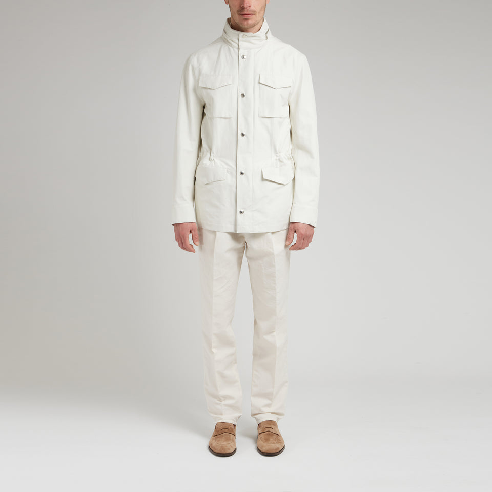 White fabric jacket