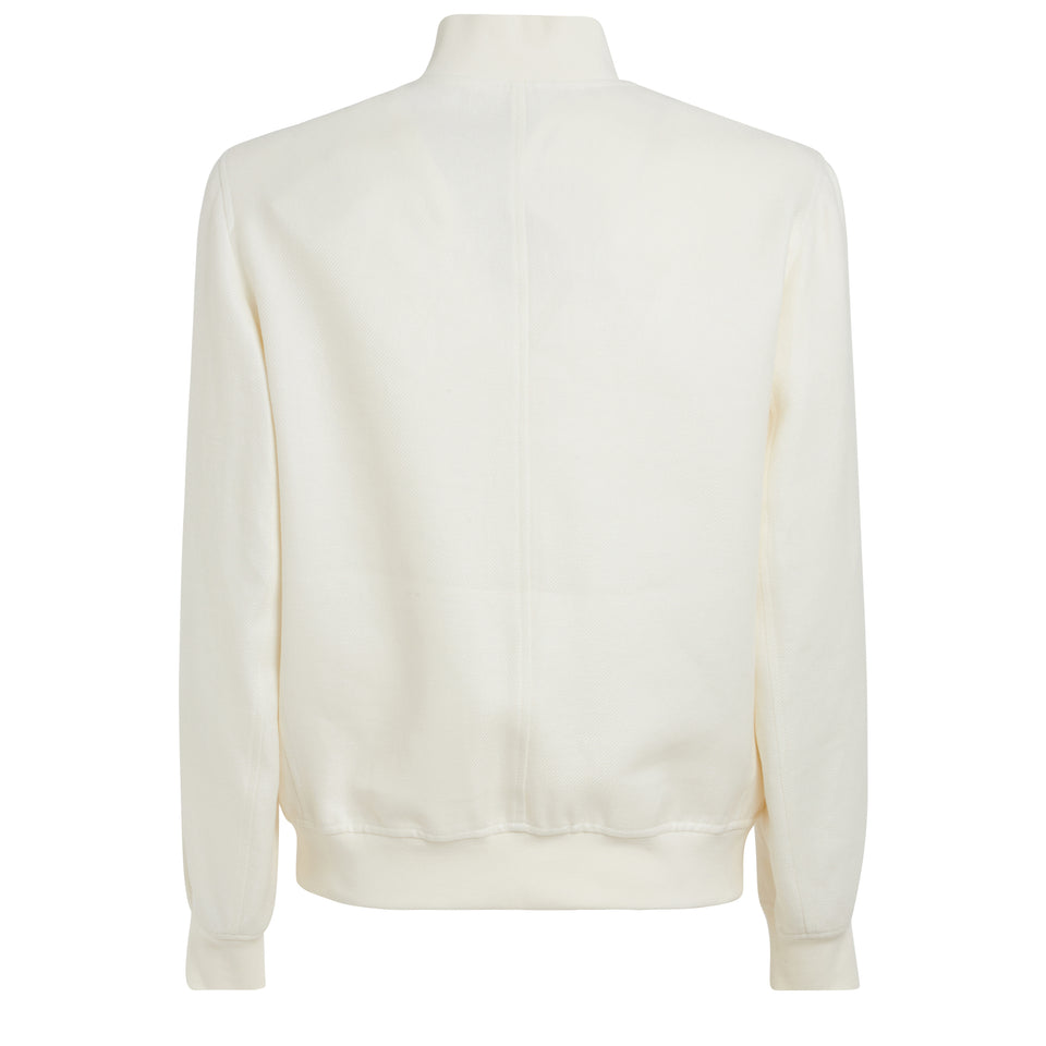 White linen jacket
