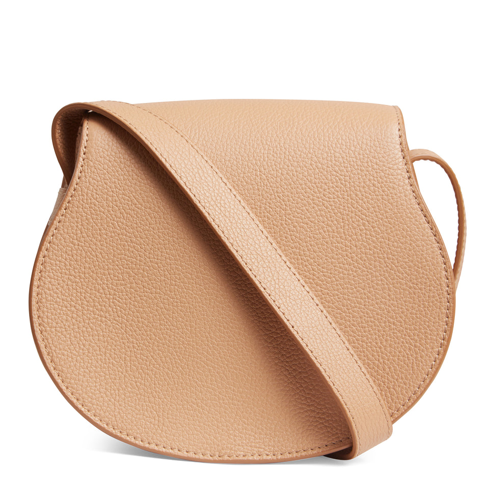 Small ''Marcie'' bag in beige leather