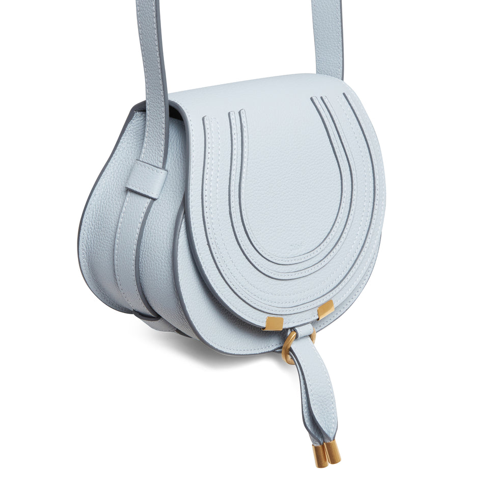 Small ''Marcie'' bag in light blue leather