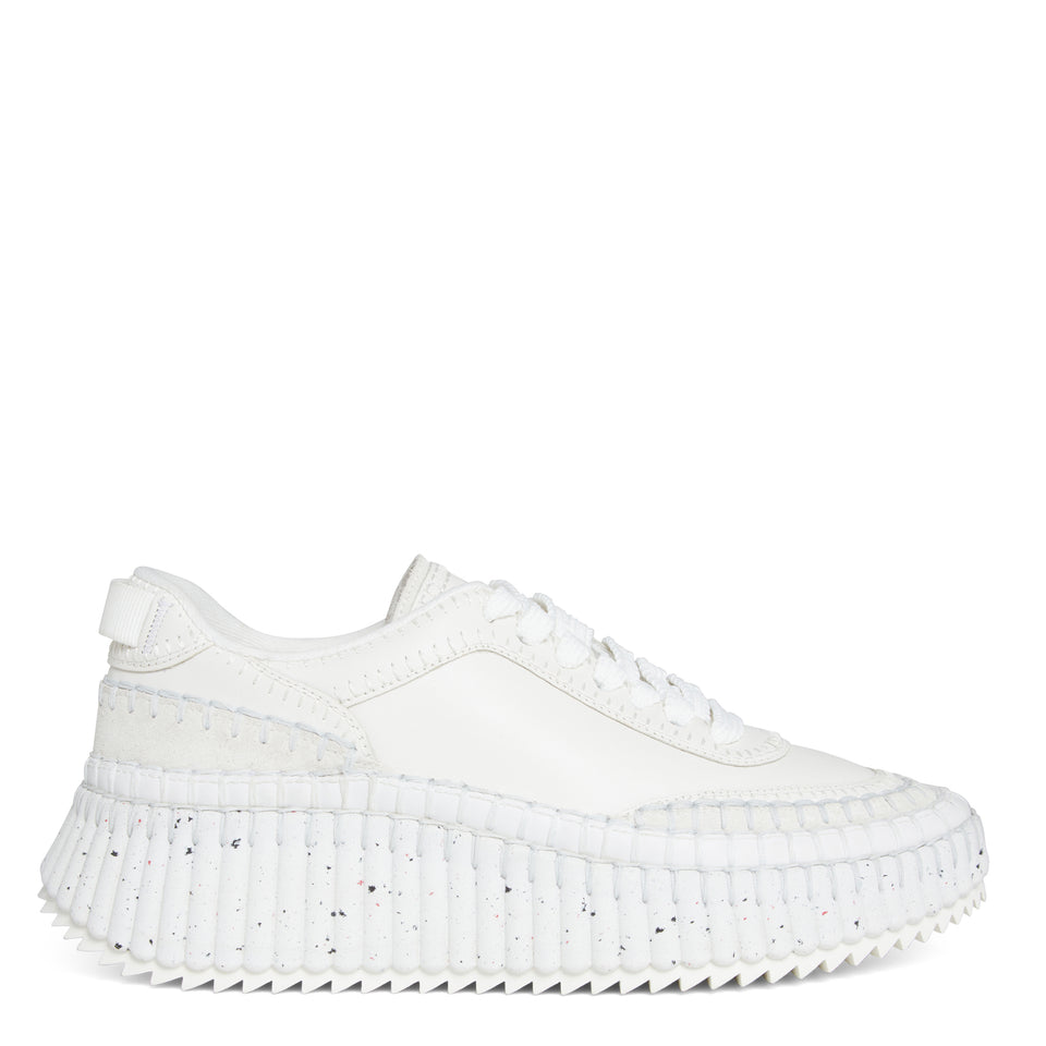 White knitted "Nama" sneakers