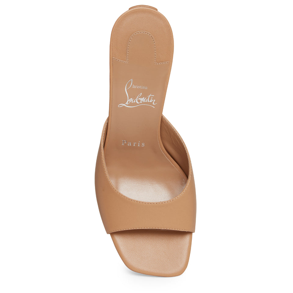 "Condora" sandals in brown leather
