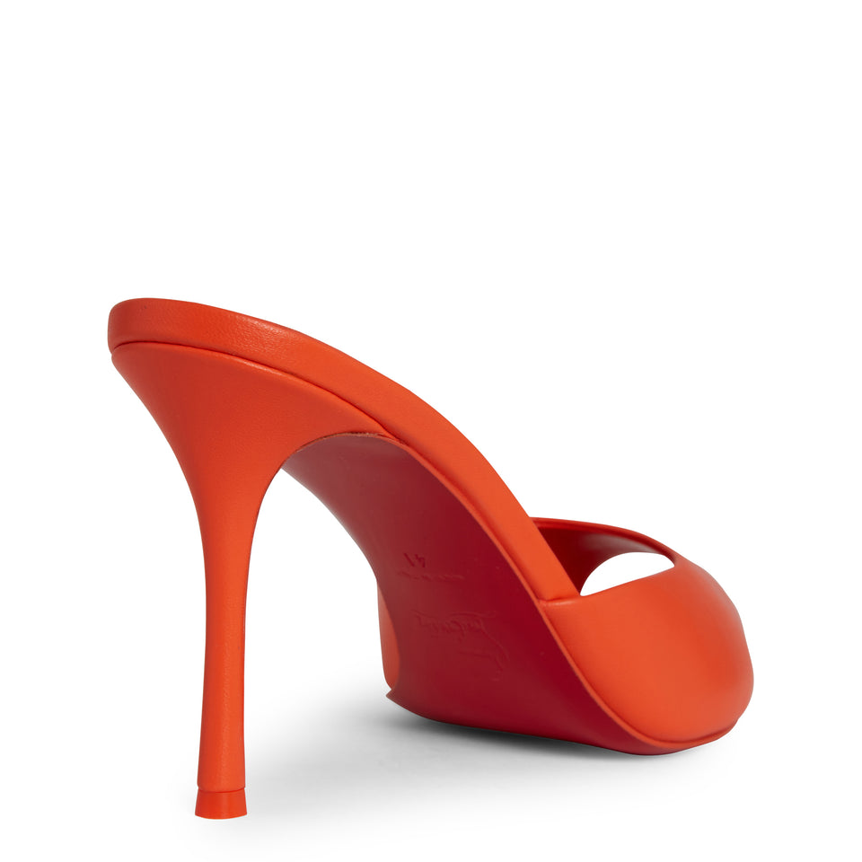 ''Me Dolly 85'' sandals in orange nappa