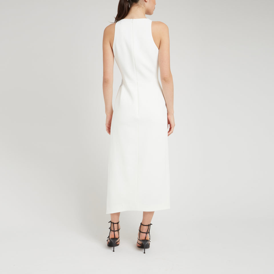 White fabric dress