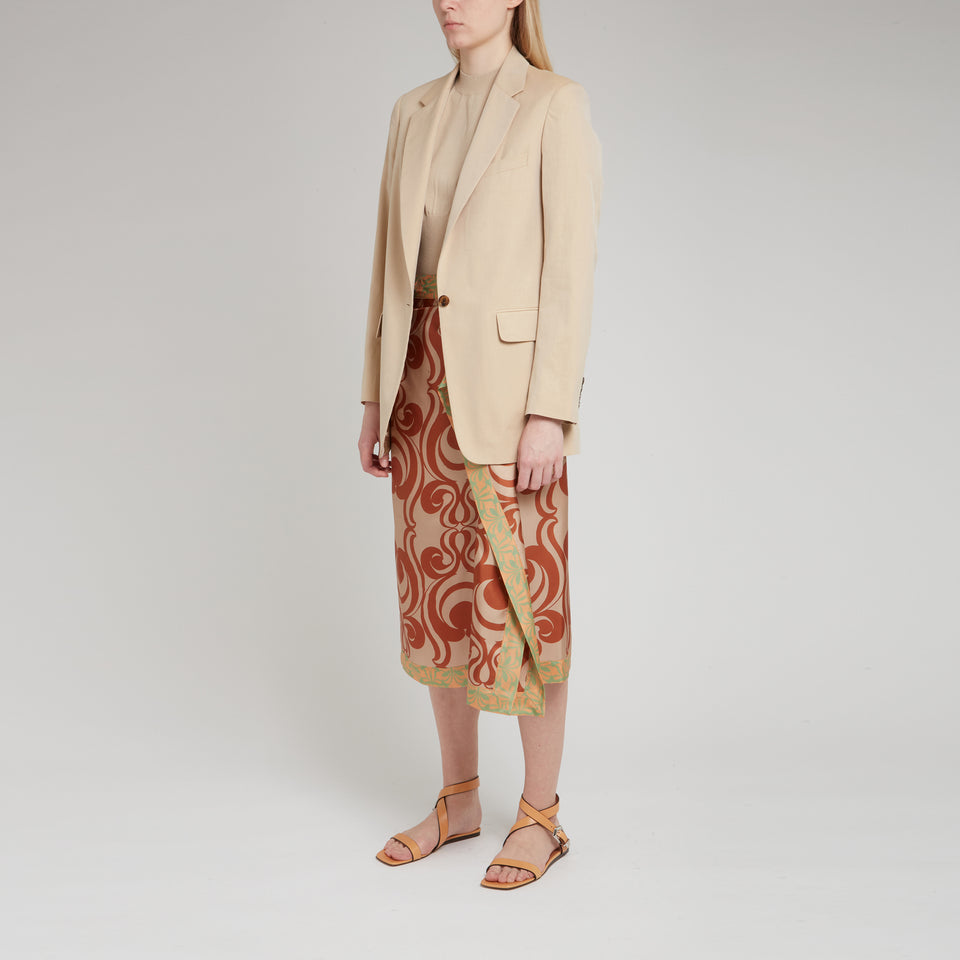 "Blanchett" jacket in beige fabric