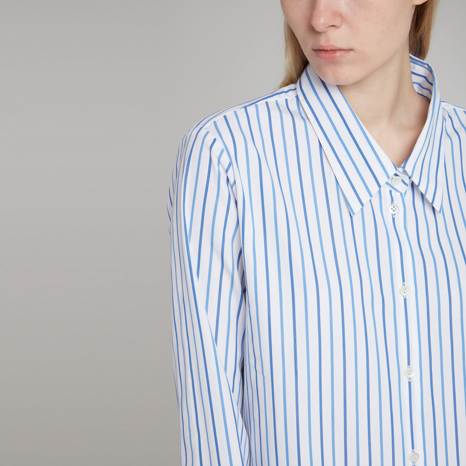 "Celina" shirt in light blue cotton