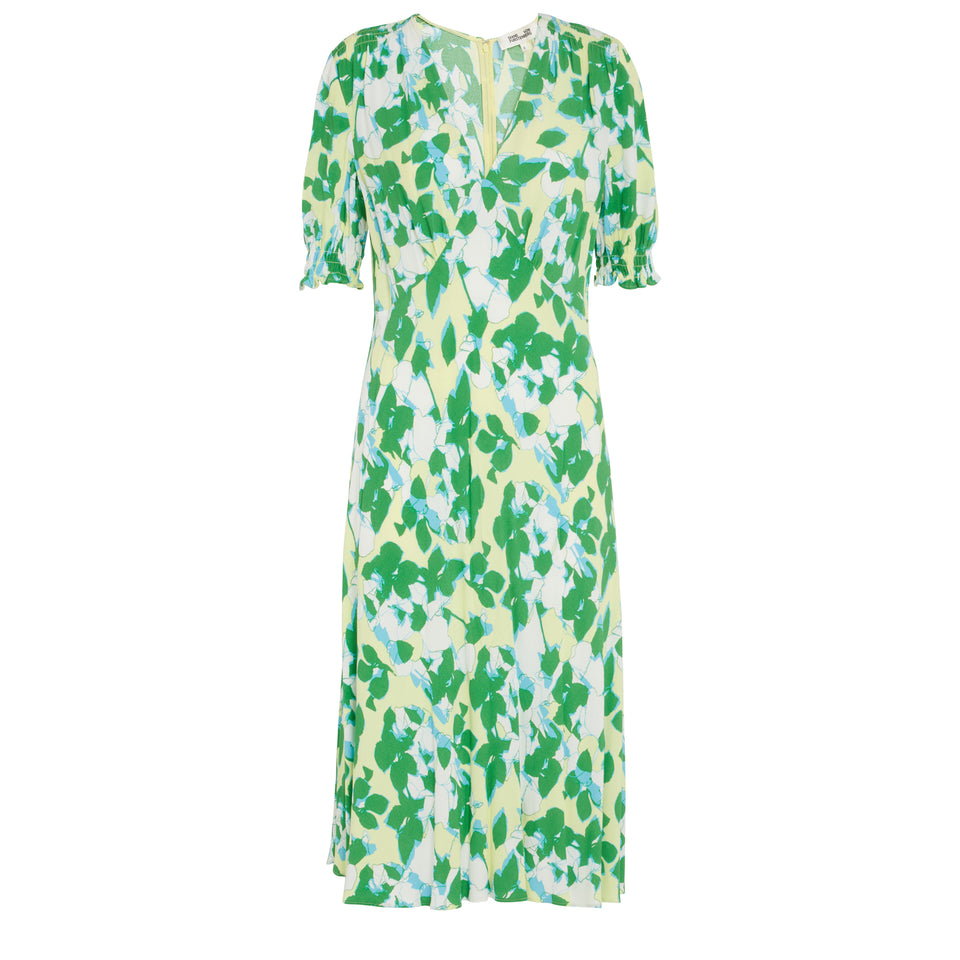 "Jemma" dress in green fabric