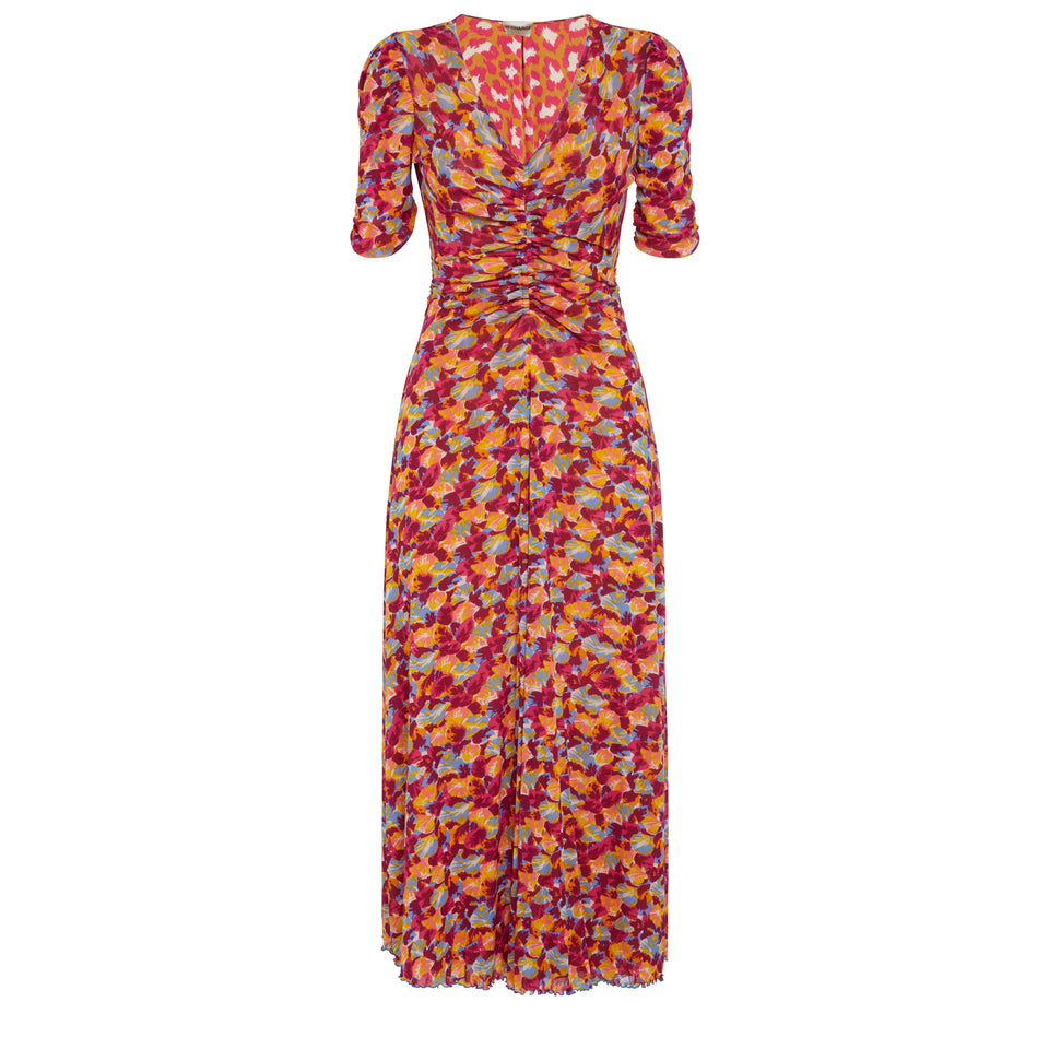 "Koren" reversible dress in multicolor fabric