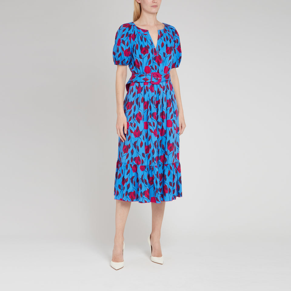 "Lindy" dress in multicolor fabric