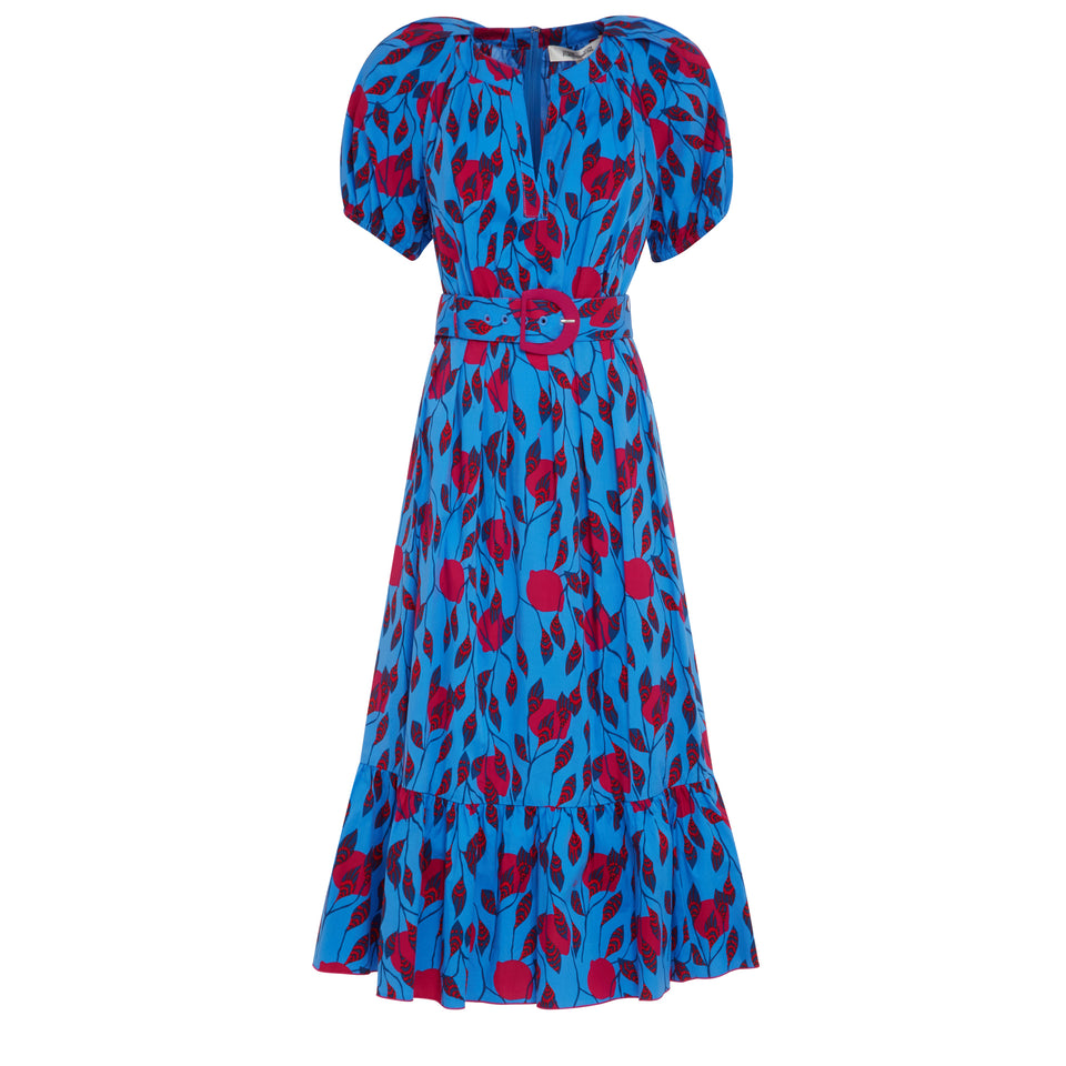 "Lindy" dress in multicolor fabric