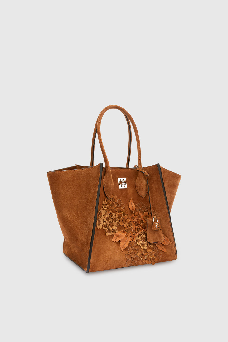 ''Maggie'' bag in brown suede