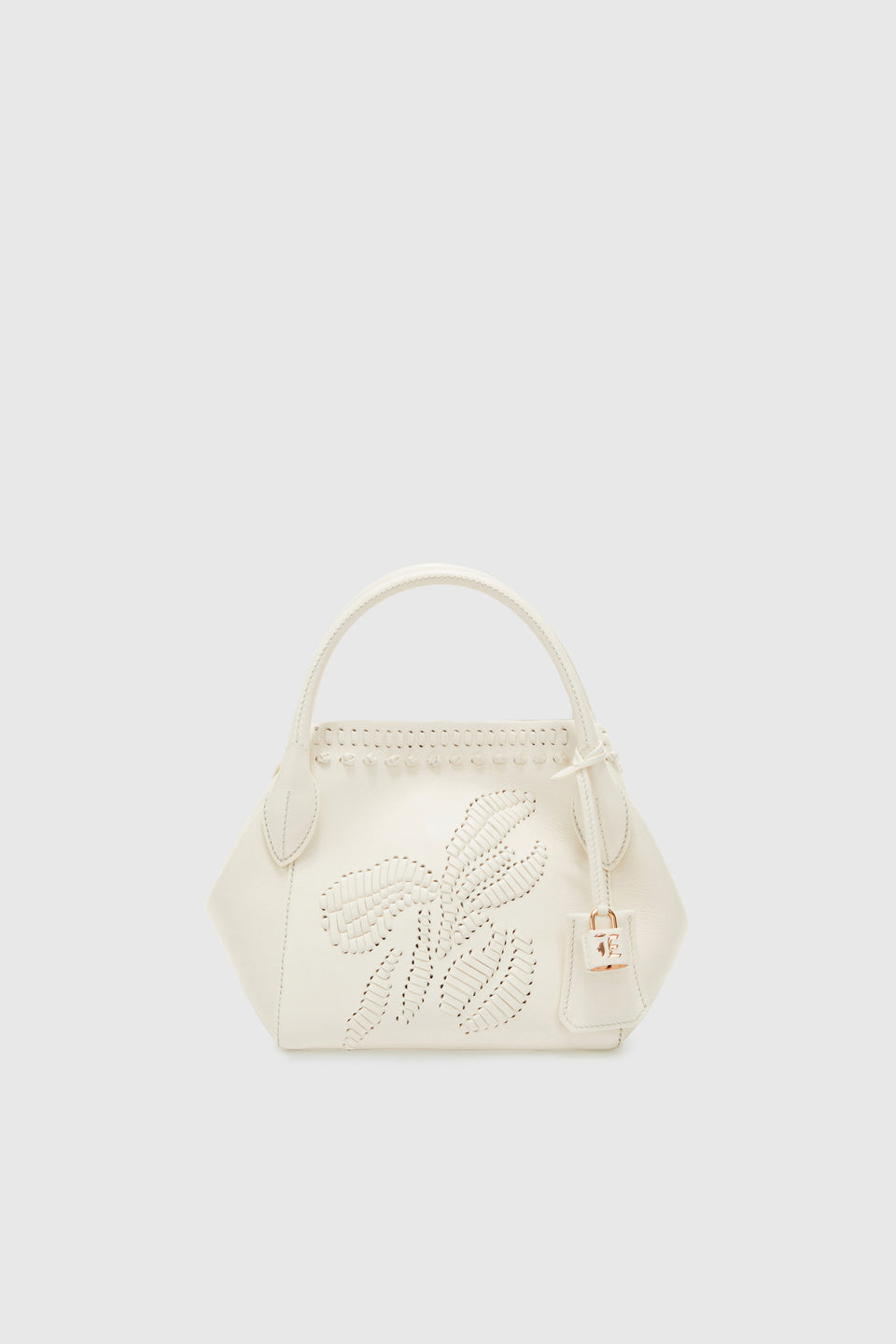 Mini ''Margot'' bag in white leather