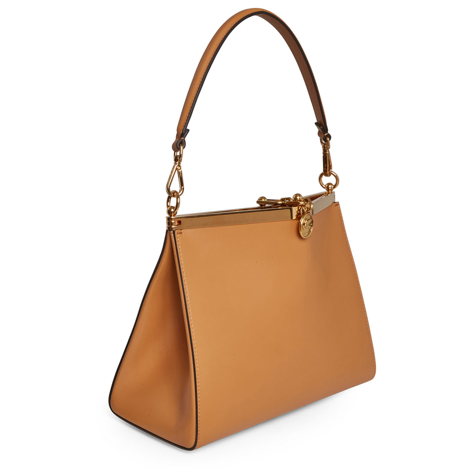 Mini ''Vela'' bag in brown leather