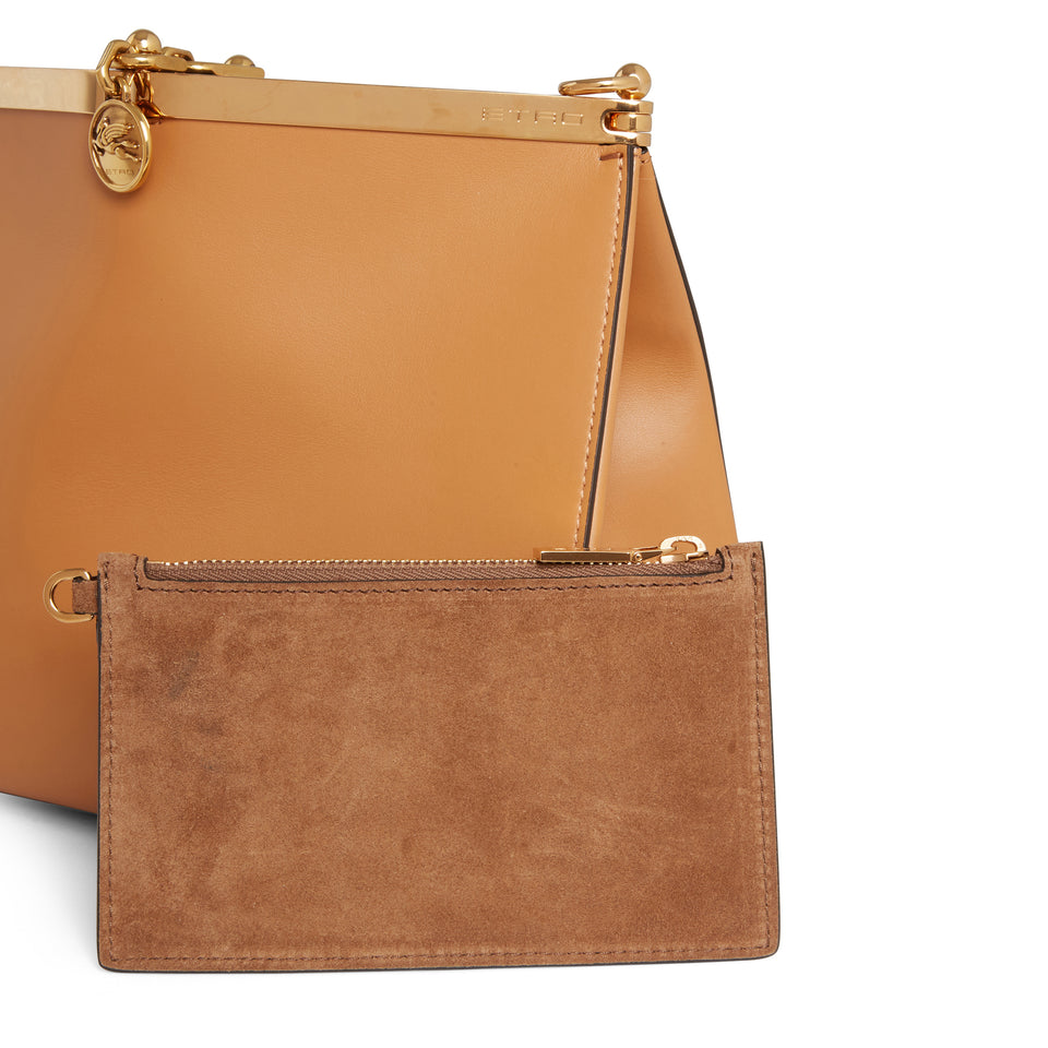 Mini ''Vela'' bag in brown leather