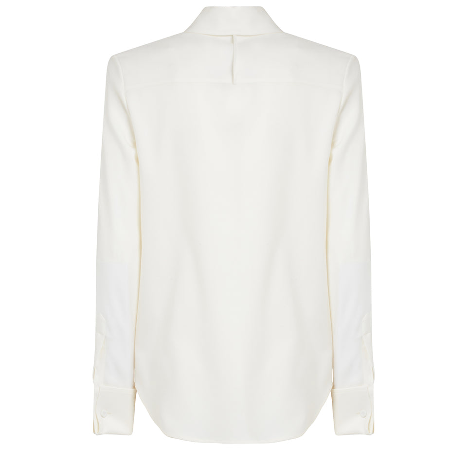 "Etlin" shirt in ivory wool