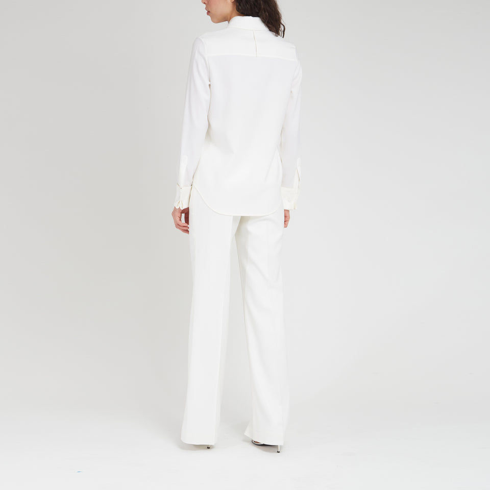 "Etlin" shirt in ivory wool