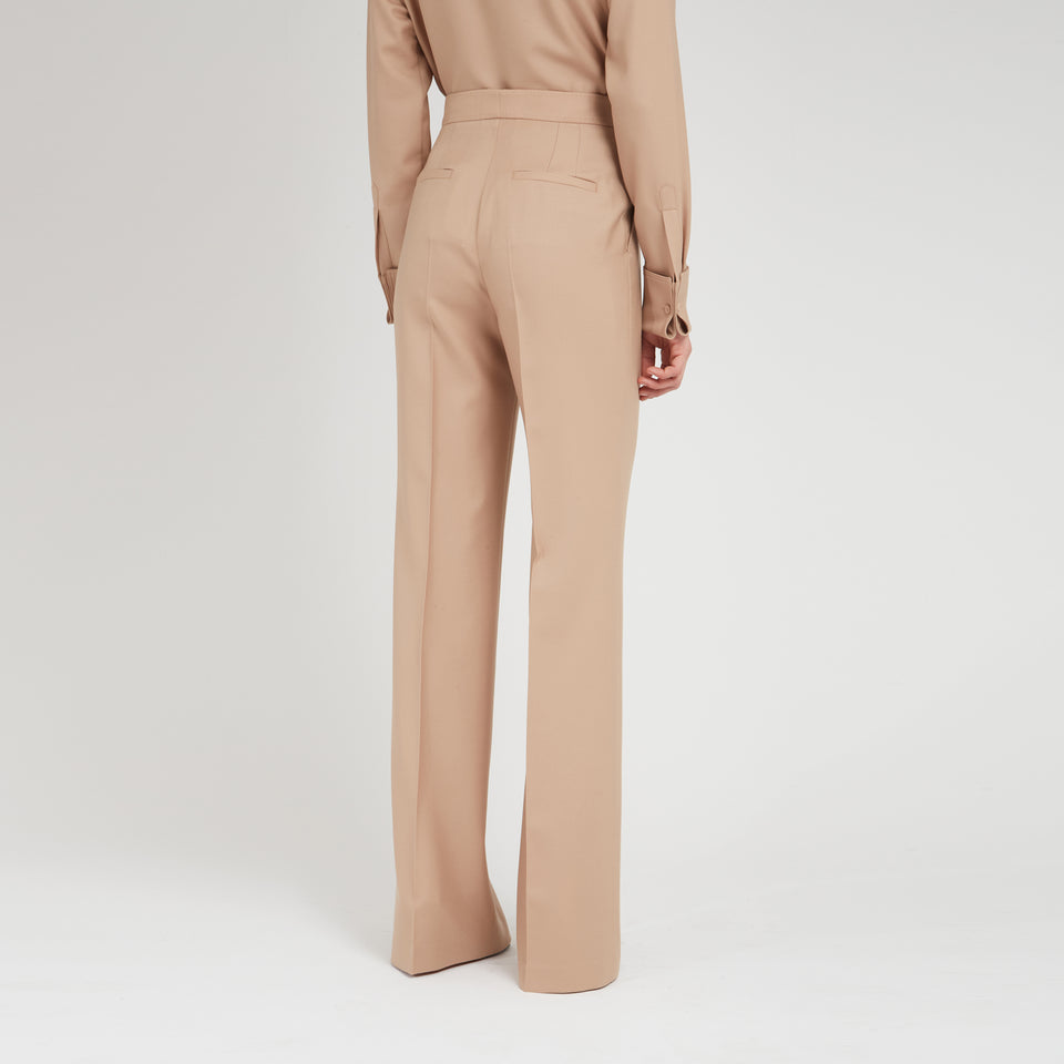 "Vesta" trousers in camel wool