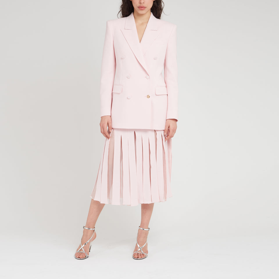 "Gavin" pink wool blazer