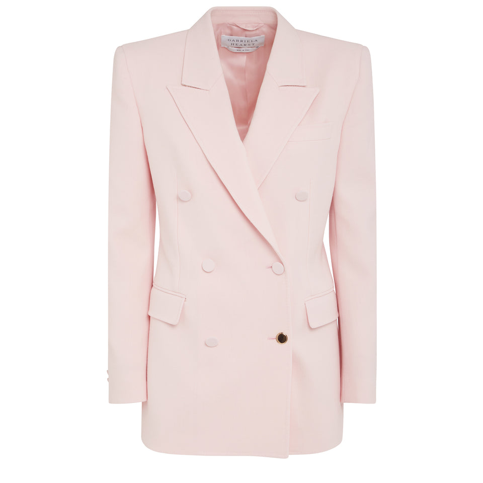 "Gavin" pink wool blazer