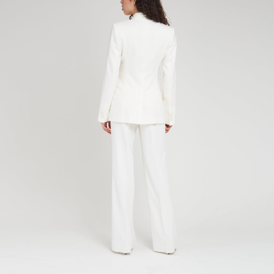 "Stephanie" blazer in ivory wool