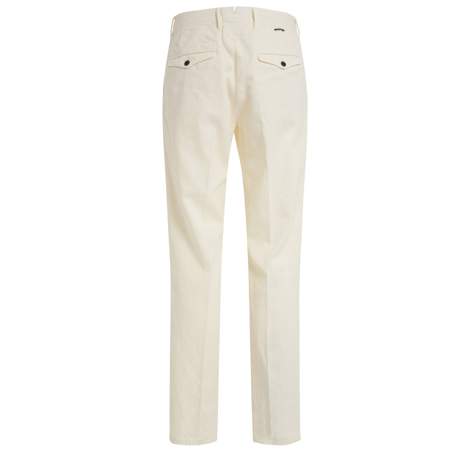 White cotton trousers