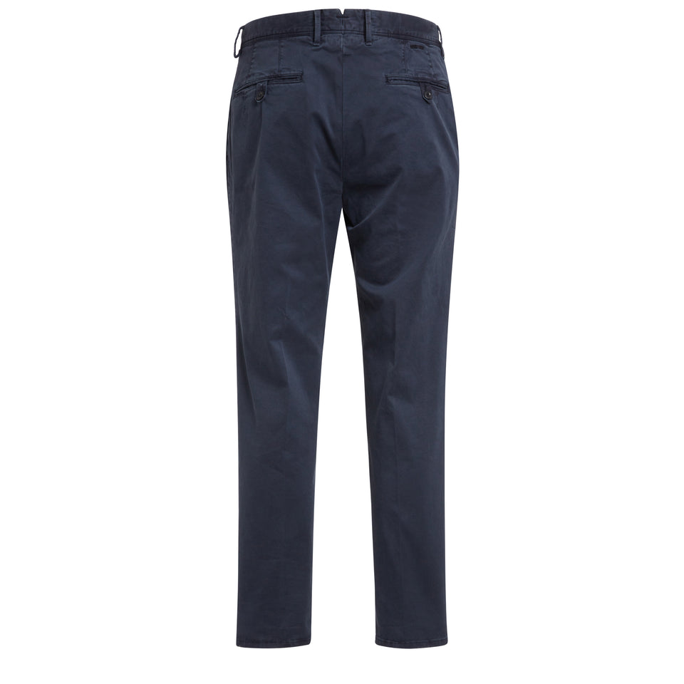 Pantalone in cotone blu