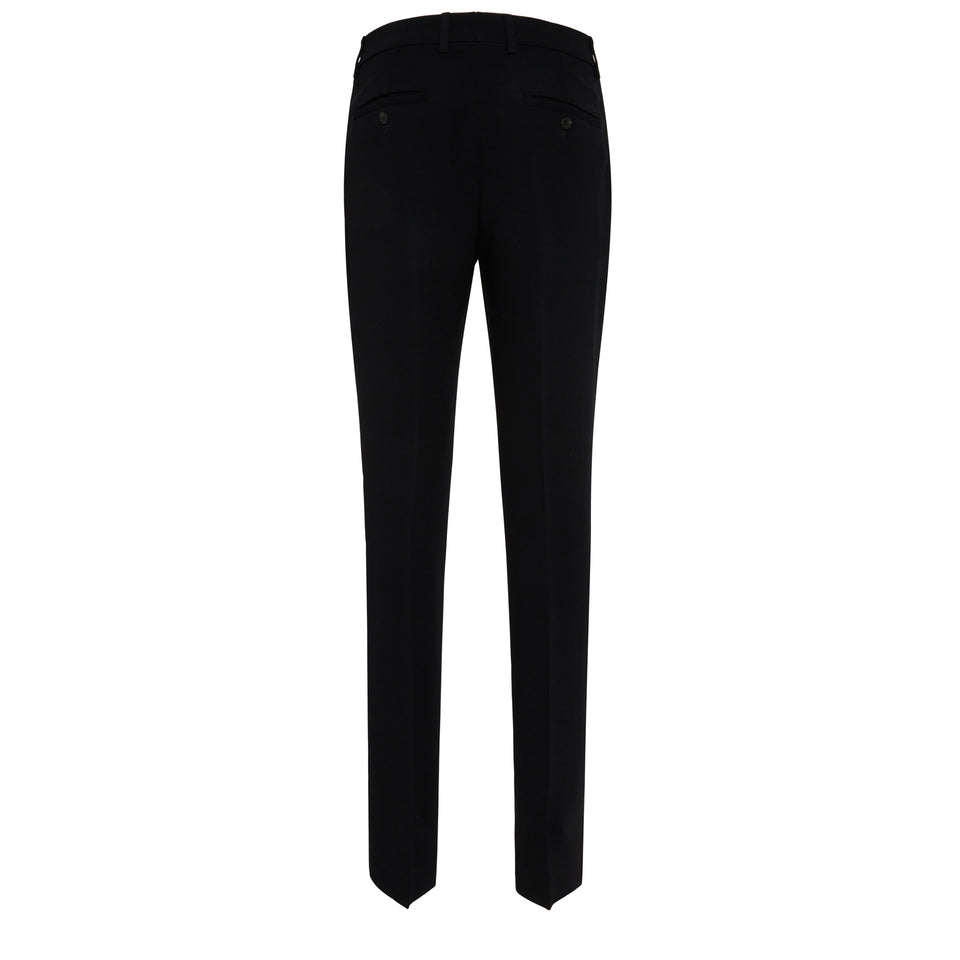 "Petra" trousers in black fabric