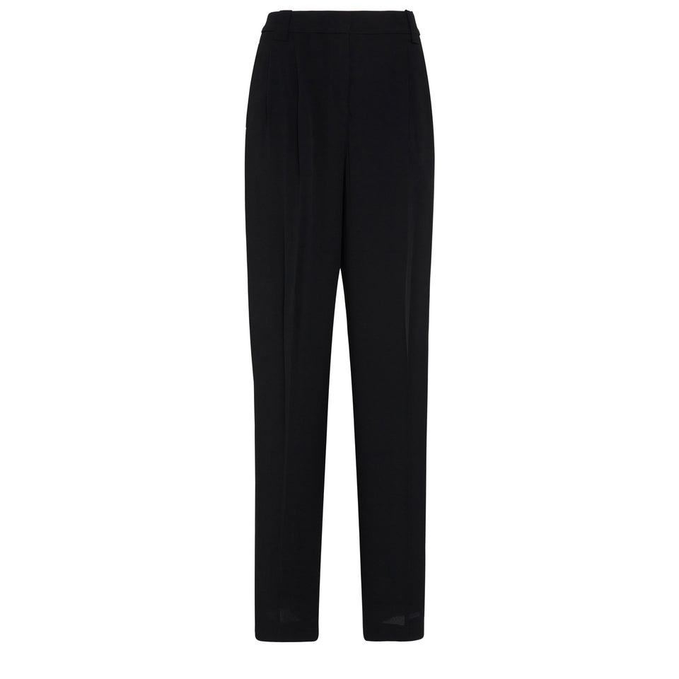 "Elodie" trousers in black fabric