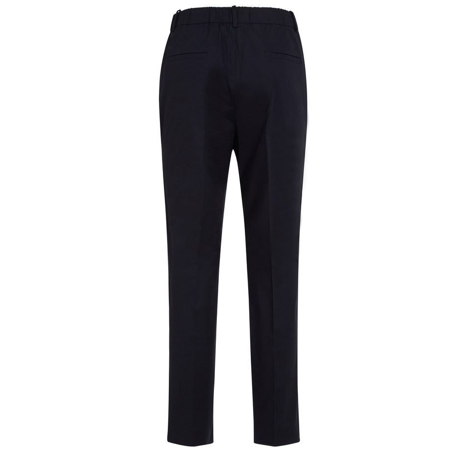 "Galene" trousers in blue cotton