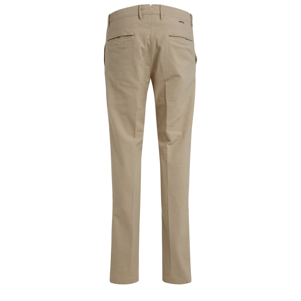 Beige cotton trousers