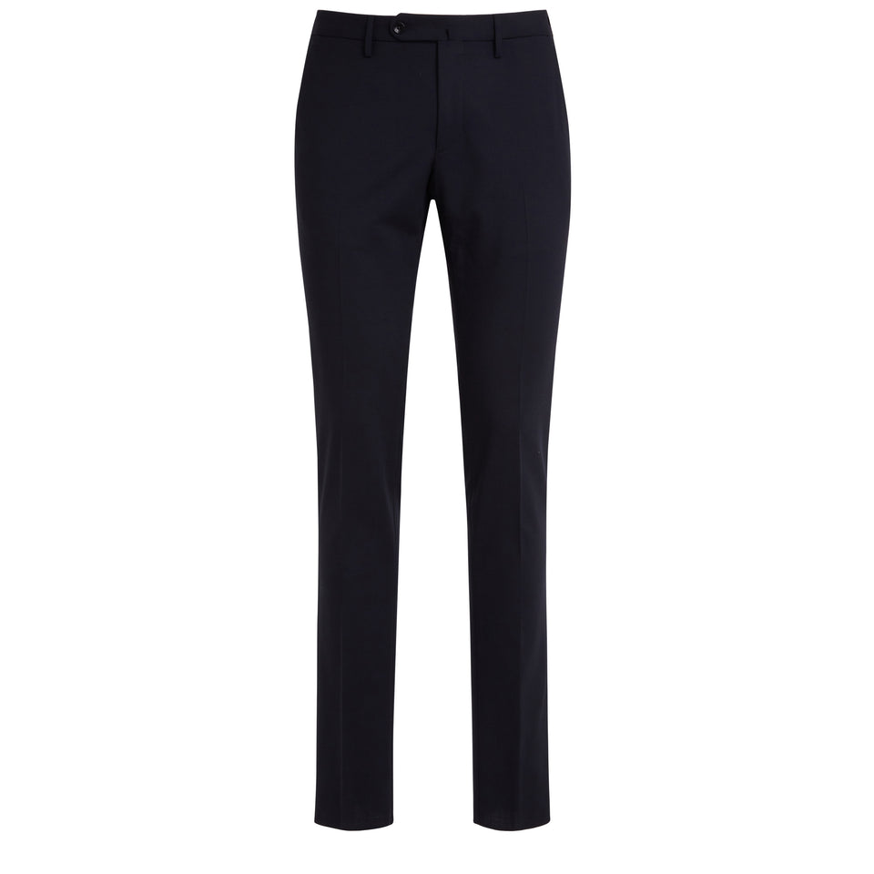 Blue fabric trousers